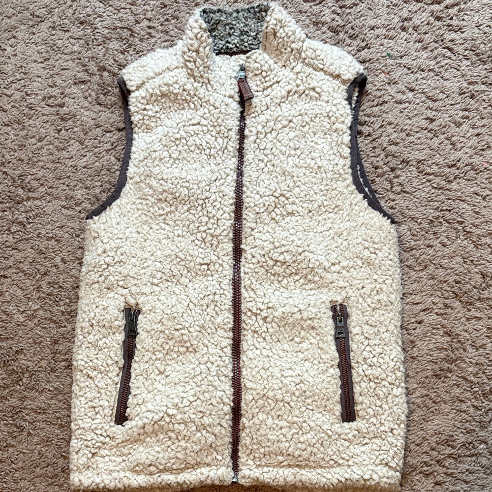 Women’s Cream True Grit Sherpa Fleece Vest